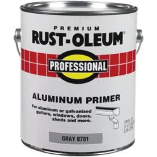 Rust-oleum 8781-402 Professional Aluminum Primer, Flat Gray, 1 Gallon (Pack Of