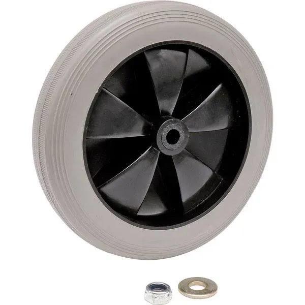 Global Industrial RP9039 Replacement 8" Rear Wheel for Janitor Cart