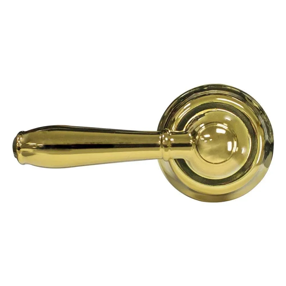 Korky 6021AM StrongARM Metal Tank Lever, Universal to Fit Front Angled Side Left and Right Mount Toilets, Polished Gold, Faucet Style