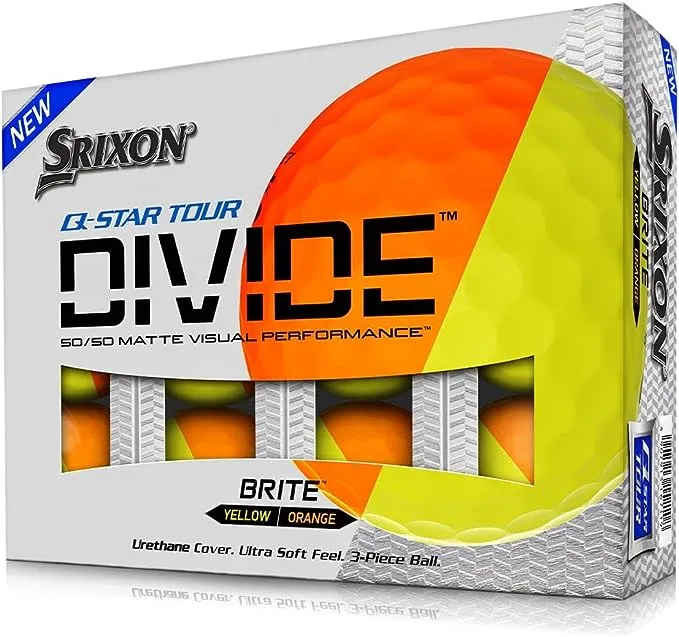 Srixon Q-Star Tour Divide Blue/Yellow Golf Balls