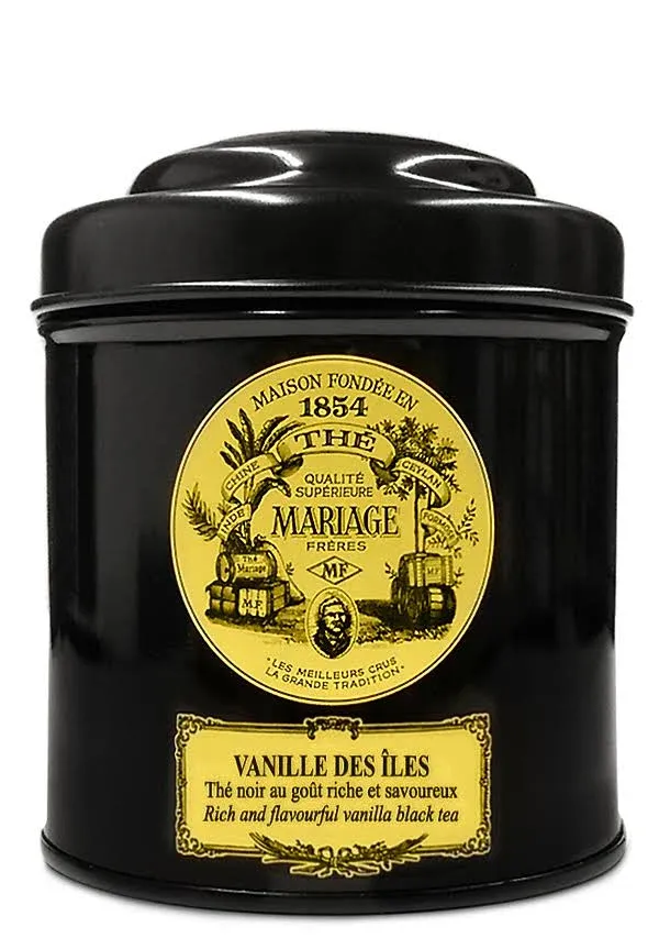 MARIAGE FRERES. VANILLE DES ILES, 100g Loose Tea, in a Tin Caddy (1 Pack) Seller Product Id MRLS63 - USA Stock