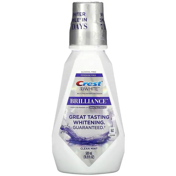 Crest 3D White Brilliance Alcohol Free Whitening Mouthwash