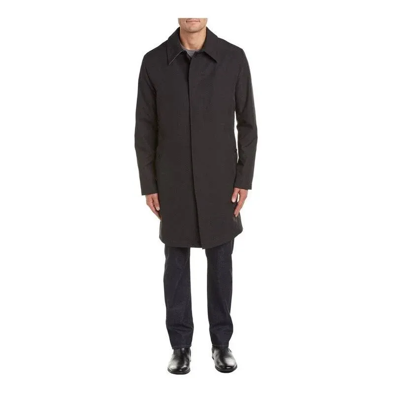 Cole Haan Men's Water Resistant Rain Coat with Removable Liner