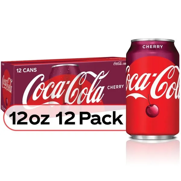 Coca-Cola Soda, Cherry, 12 Pack - 12 pack, 12 fl oz cans