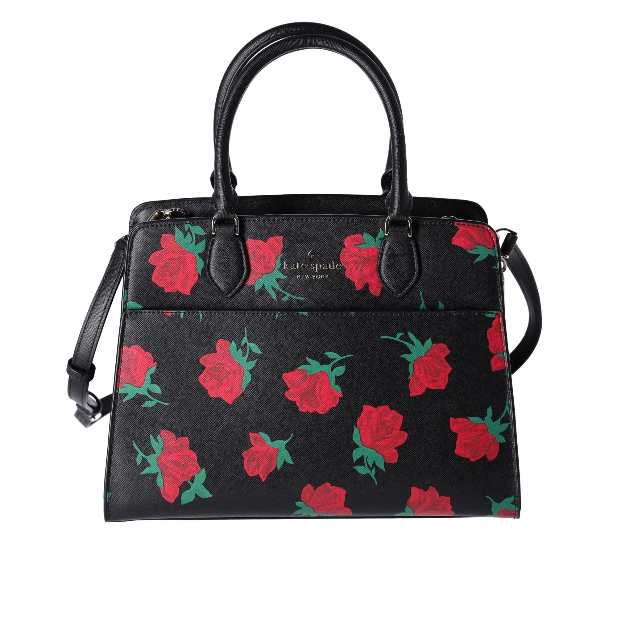 Kate Spade Madison Rose Toss Printed Medium Satchel