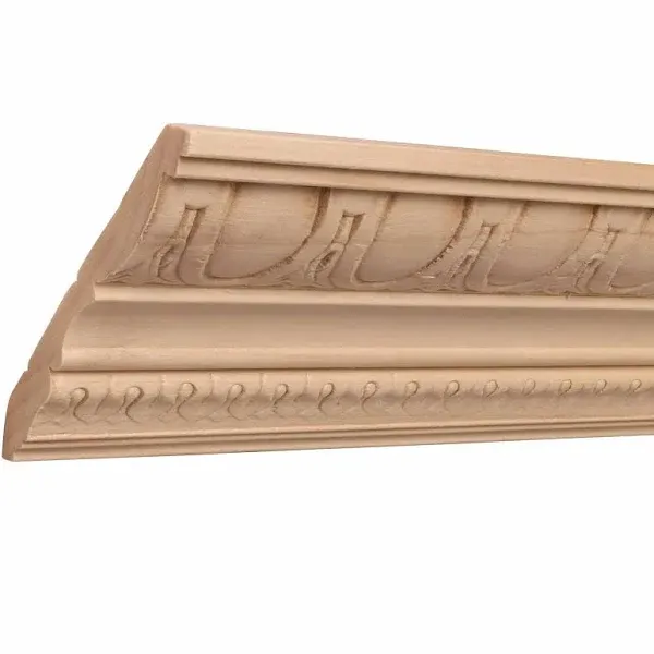 Ornamental Mouldings 1687A-4FTWHW .5 in. D x 4 in. W x 47.5 in. L Unfinished ...