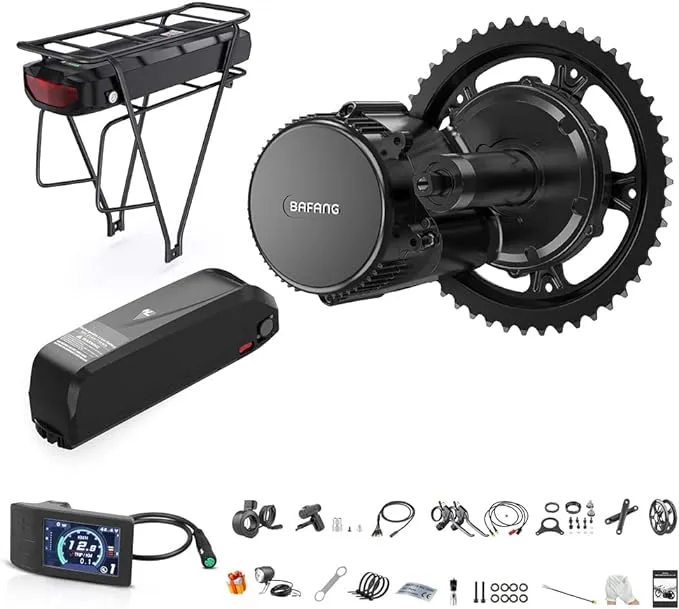 Bafang Mid Drive Kit Ebike Conversion Kit with Battery BBS02 BBSHD 1000W 750W