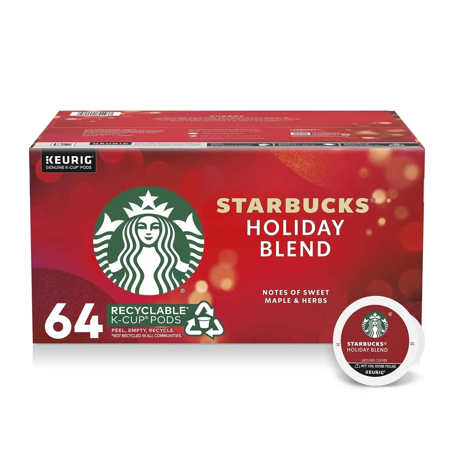 Starbucks K-Cup Coffee Pods—Toasted Coconut Mocha Flavored Coffee—100% Arabica—Naturally Flavored—Limited Edition—6 boxes (60 pods total)