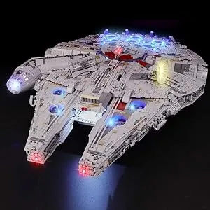 BRIKSMAX 2.0 Light Kit for Lego Millennium Falcon -Innovative Led Lighting Compatible with Lego Star Wars 75375 - Not Included Lego Set