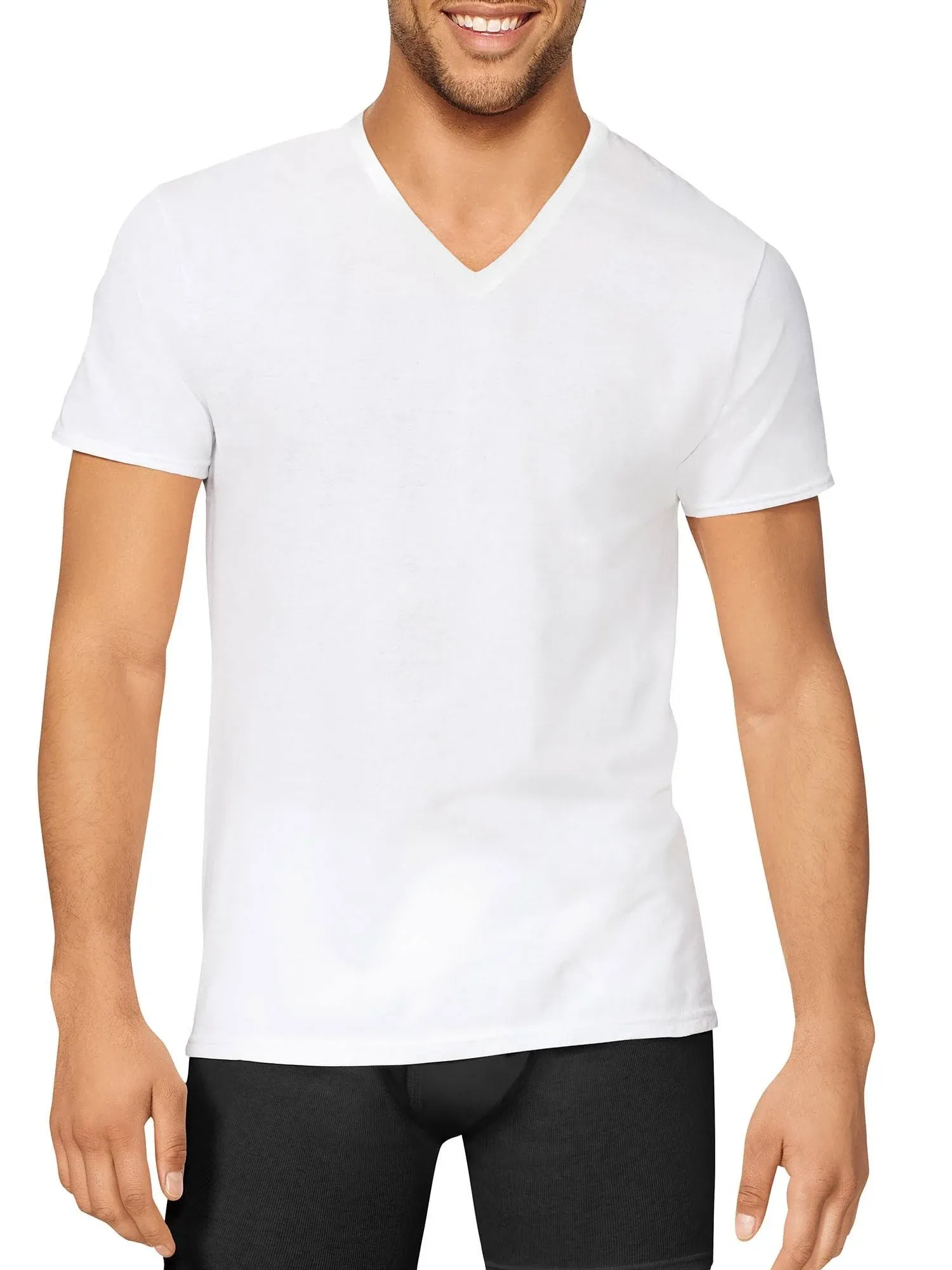 Hanes Men's Stretch V-Neck Undershirts