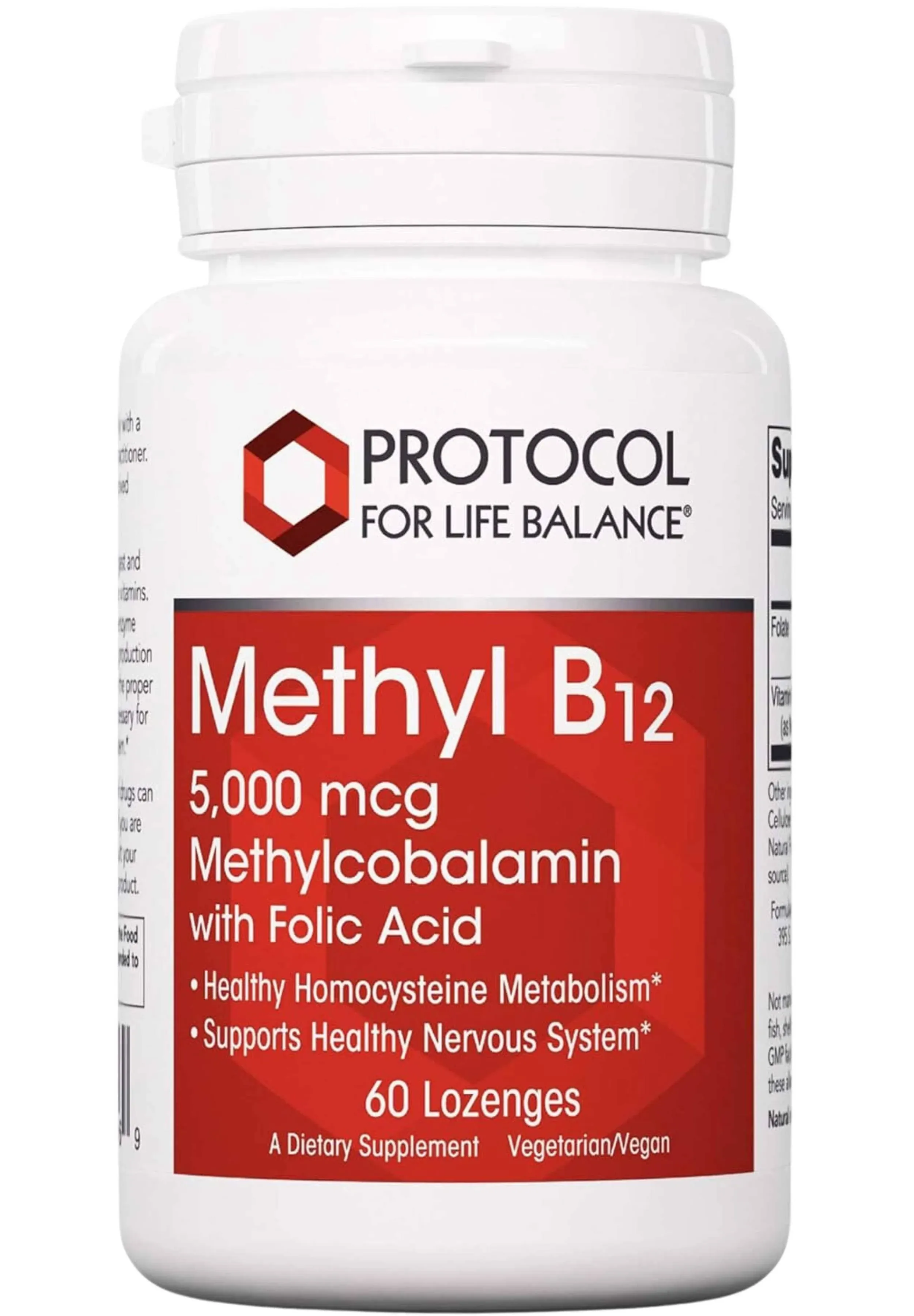 Protocol for Life Balance Methyl B12 - 5000 mcg - 60 Lozenges