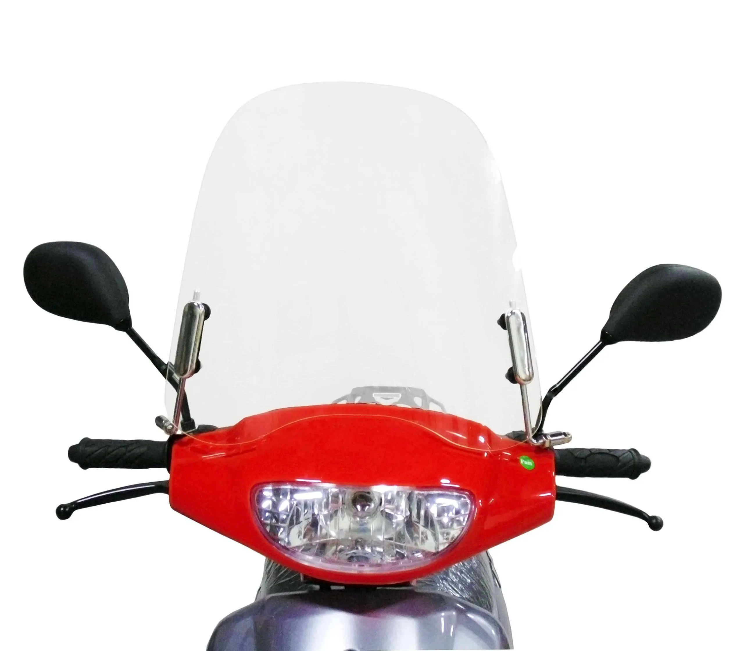 Mmg Scooter Windshield 3 millimeters Clear Plastic Acrylic comes with mounting hardware