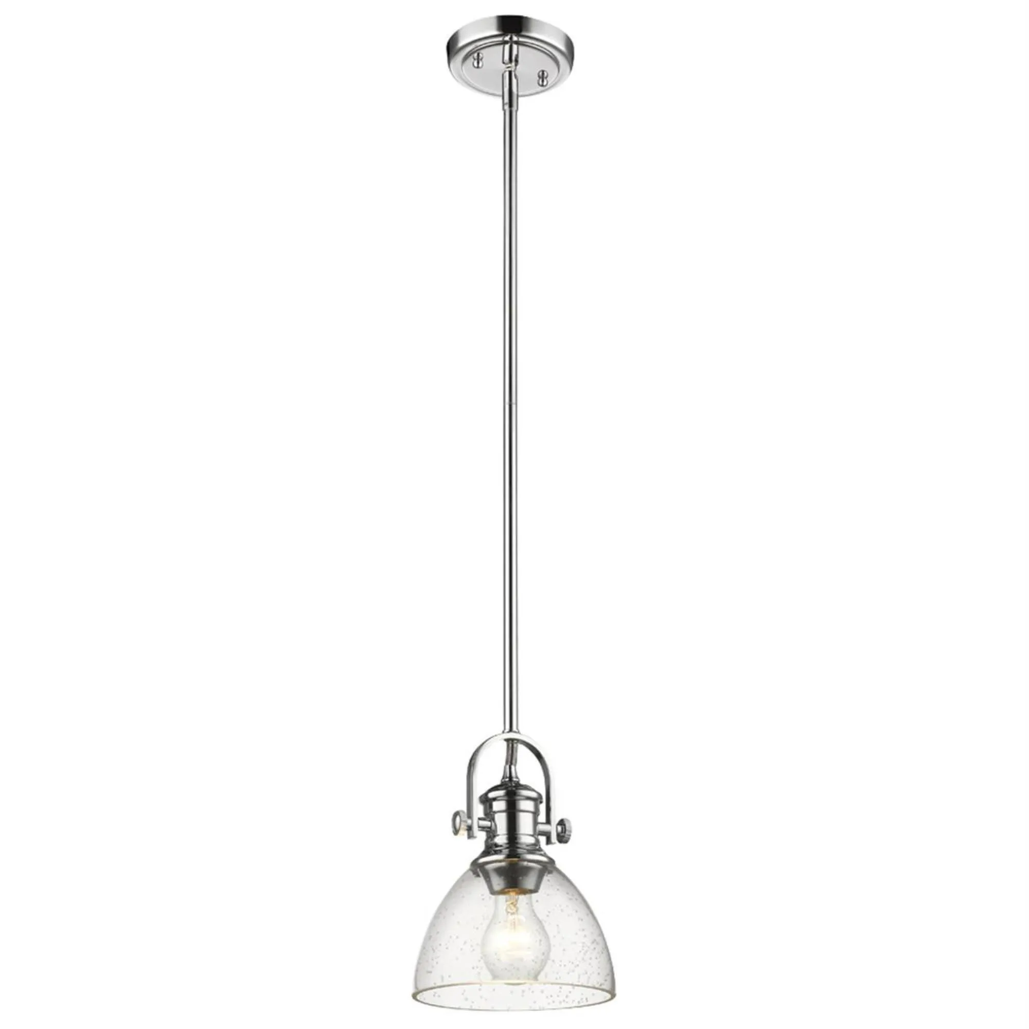 Golden Lighting Hines Mini Pendant, Chrome, 3118-M1L CH-SD