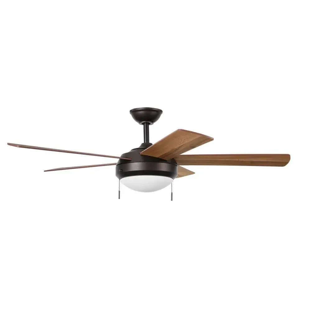 Hampton Bay Claret 52 in. Indoor Oil Rubbed Bronze Ceiling Fan with Light Kit