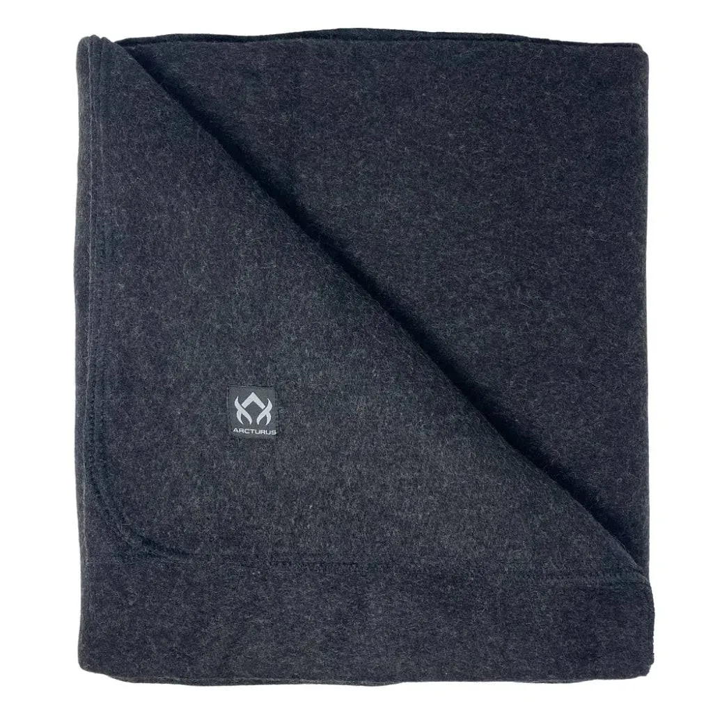 Arcturus Military Wool Blanket - 4.5 lbs, Warm, Thick, Washable, Large 64 inch x ...