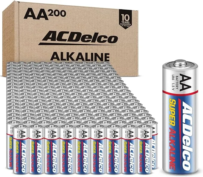 100 of AA Super Alkaline Batteries with Recloseble Box