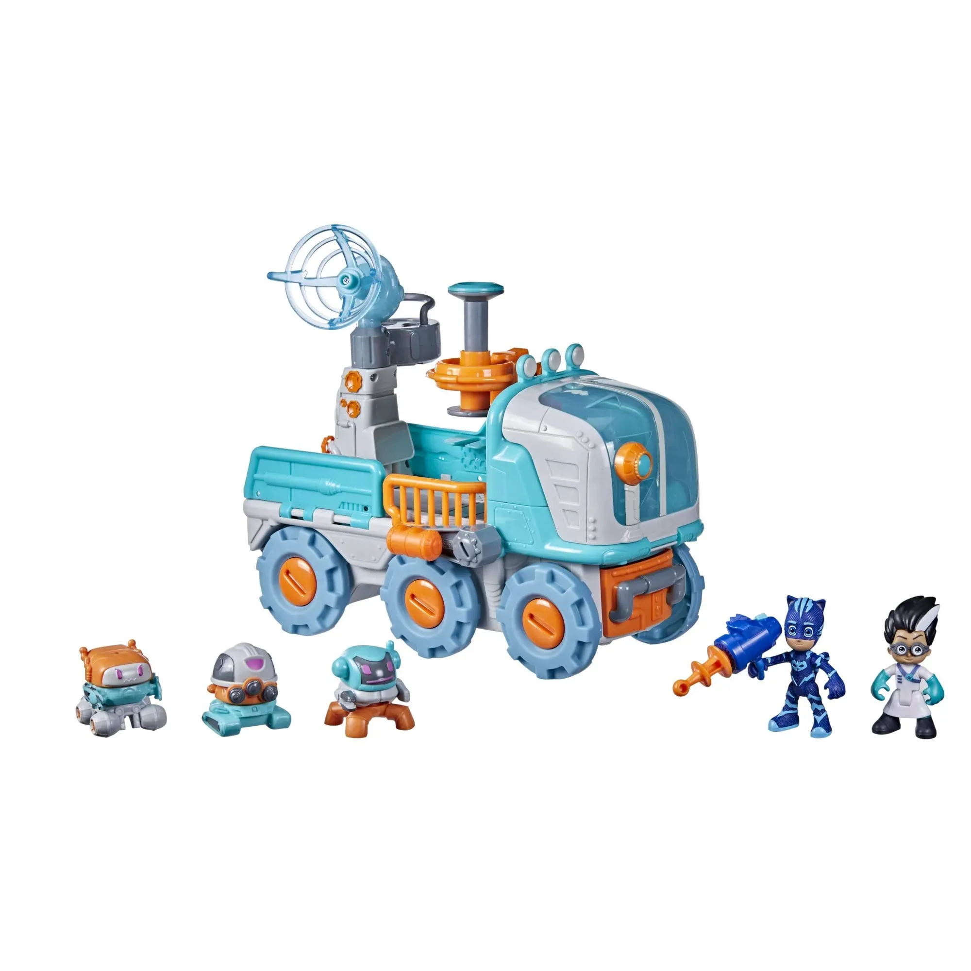 Pj Masks Romeo Bot Builder Preschool Toy, 2-in-1 Romeo Vehicle and Robot Factory ...