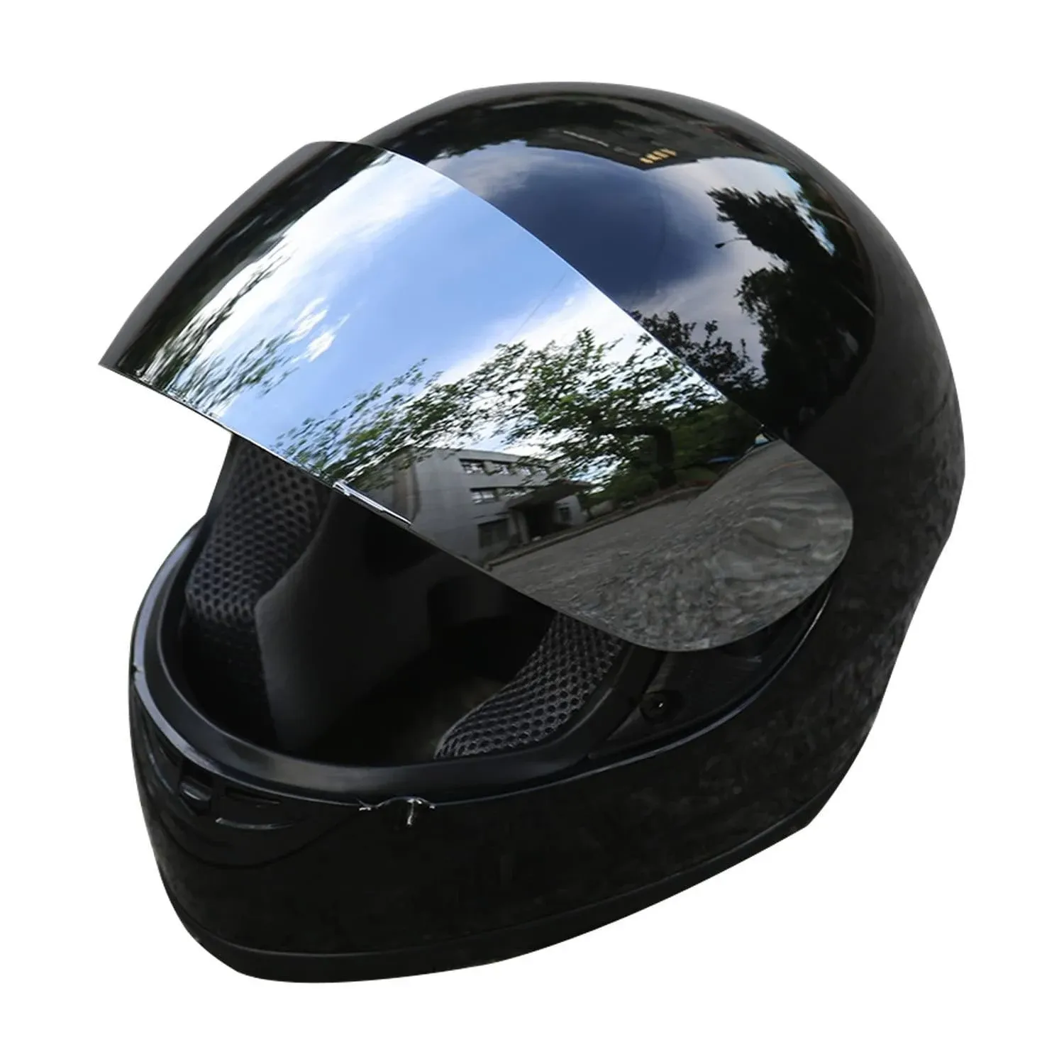 TCT-MOTORPARTS DOT Adult Helmet & Visor Sun Shield Full Face Motorbike Street Helmet Sport Motorcycle