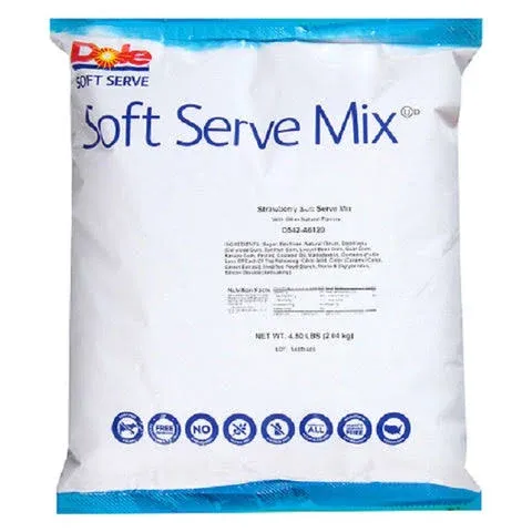 Single Dole Strawberry Soft Serve Mix, 4.5 Pound