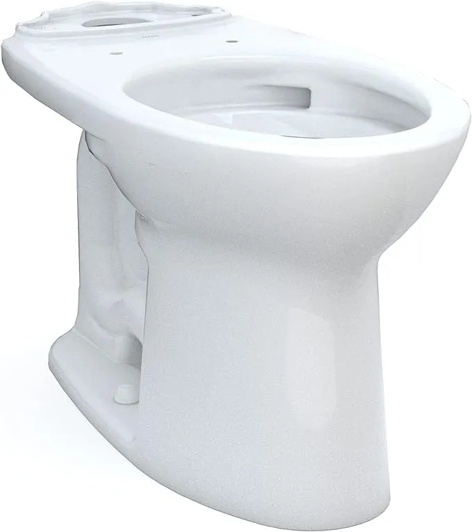 Toto C776CEFG#01 Drake Elongated Universal Height Tornado Flush Toilet Bowl with CEFIONTECT , Cotton White