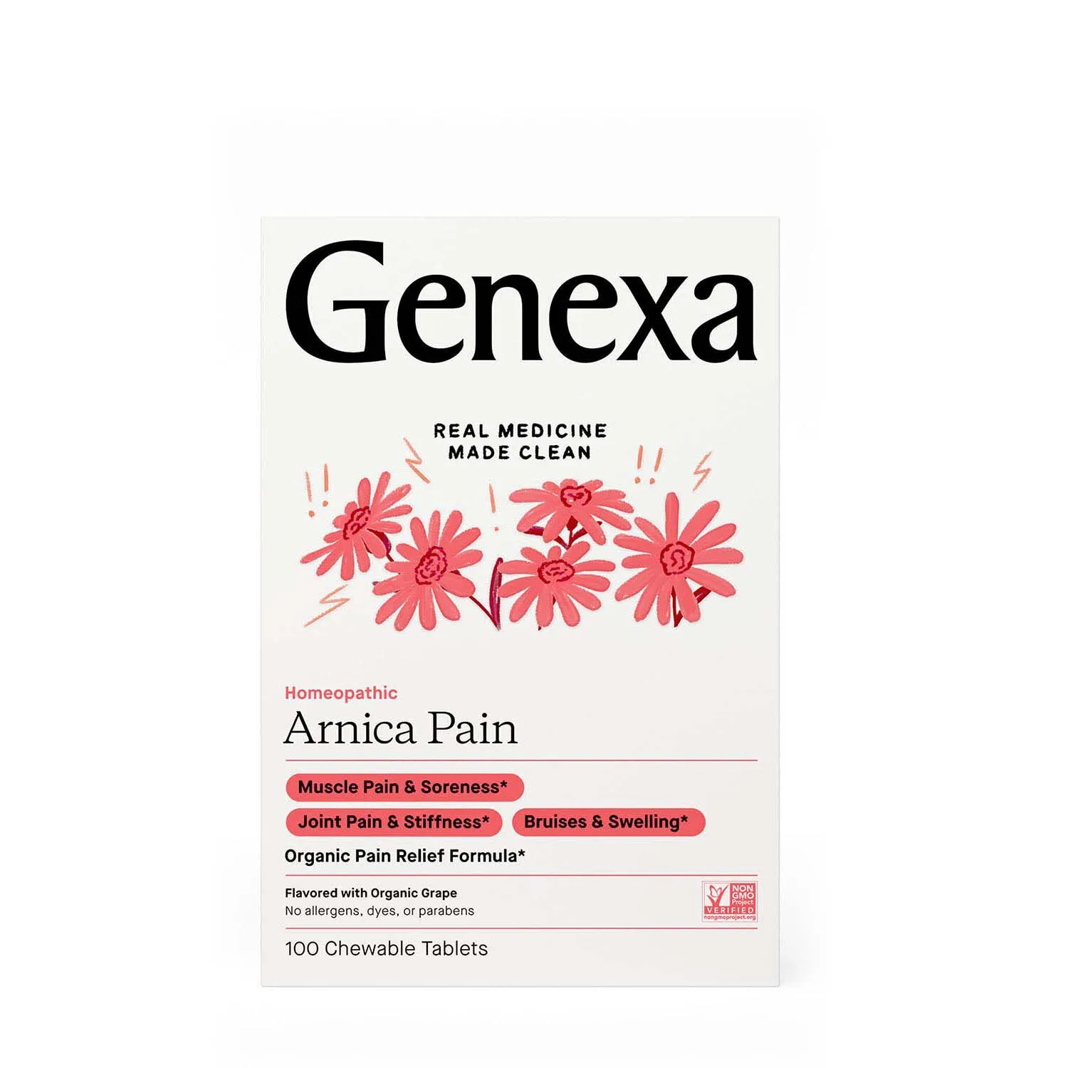 Arnica Pain - 100 Chewable Tablets (60 Servings)