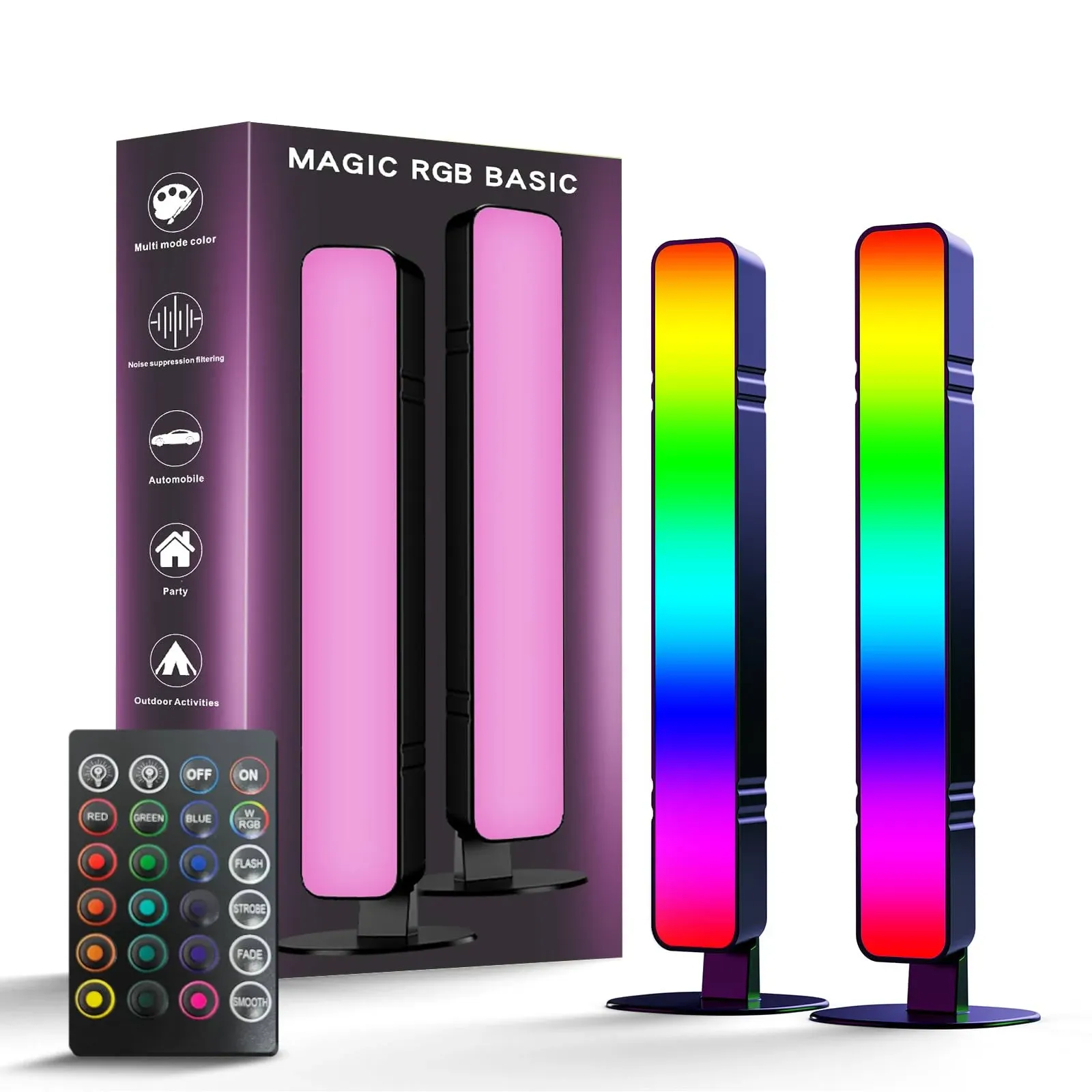 MICTUL LED Light Bar Music Sync RGB IC Light Bar USB Ambient Lamp