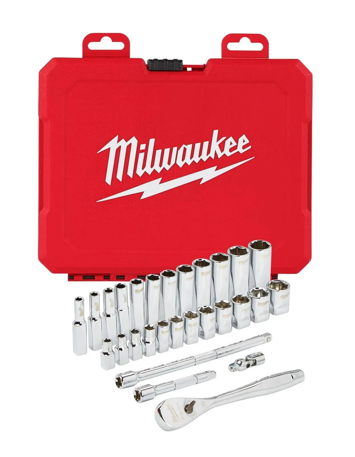 1/4 in. Drive Metric Ratchet and Socket Mechanics Tool Set (28-Piece)