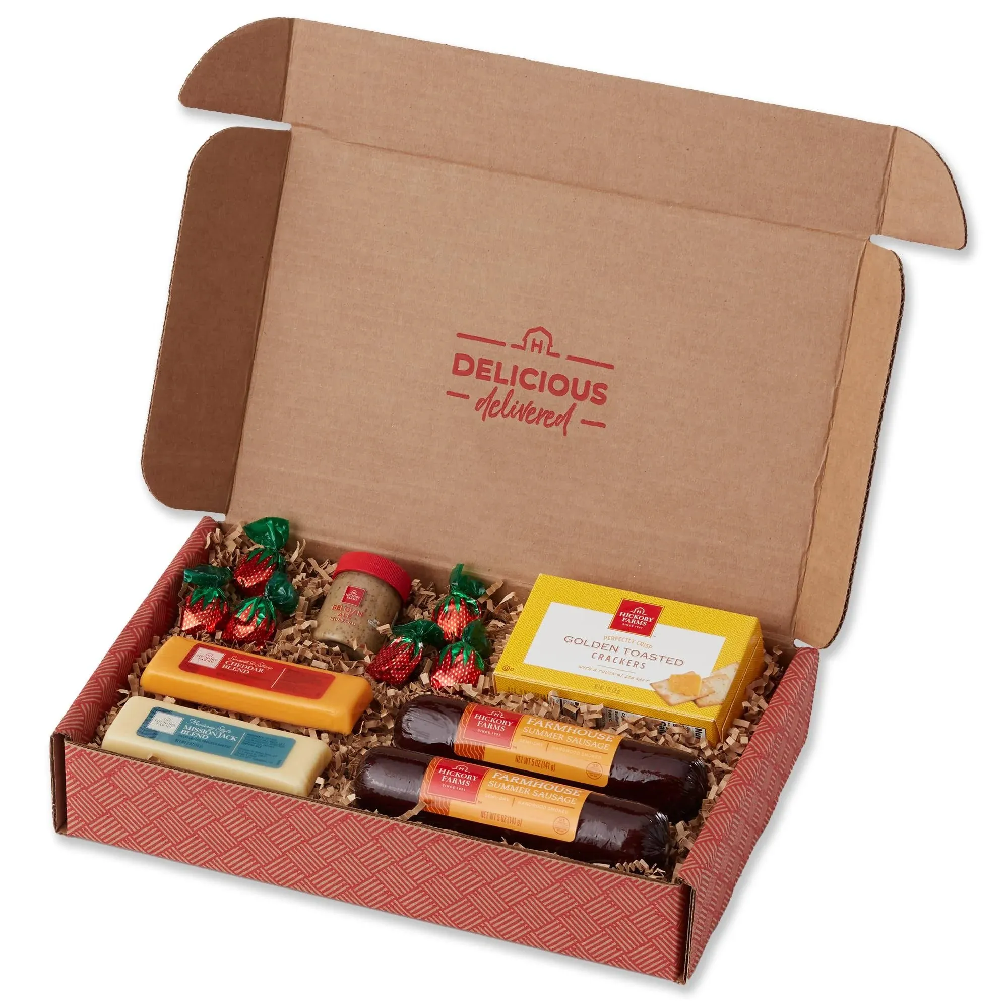 Hickory Farms Farmhouse Sausage & Cheese Medium Gift Box | Gourmet Food Gift ...