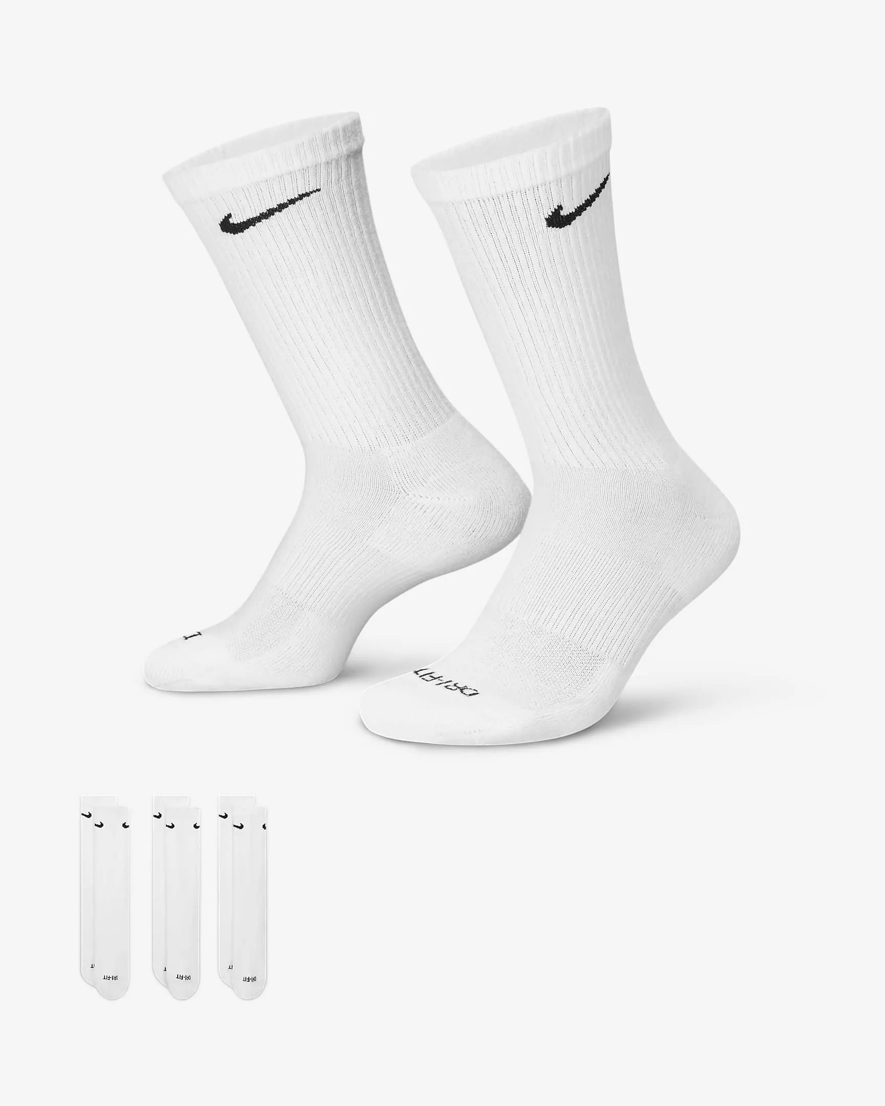 Nike Everyday Plus Cushioned Training Crew Socks (3 Pairs)