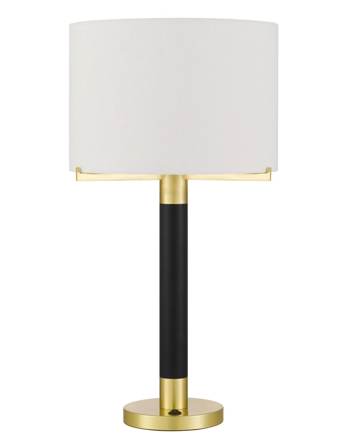 Cal Lighting Goldston 27.5 in. H Antique Brass Metal Table Lamp