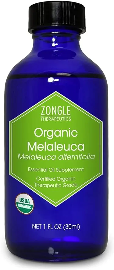 Zongle USDA Certified Organic Melaleuca (Tea Tree) Essential Oil, 1 oz