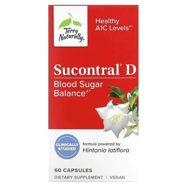 Terry Naturally, Sucontral D, Blutzucker-Balance, 120 Kapseln