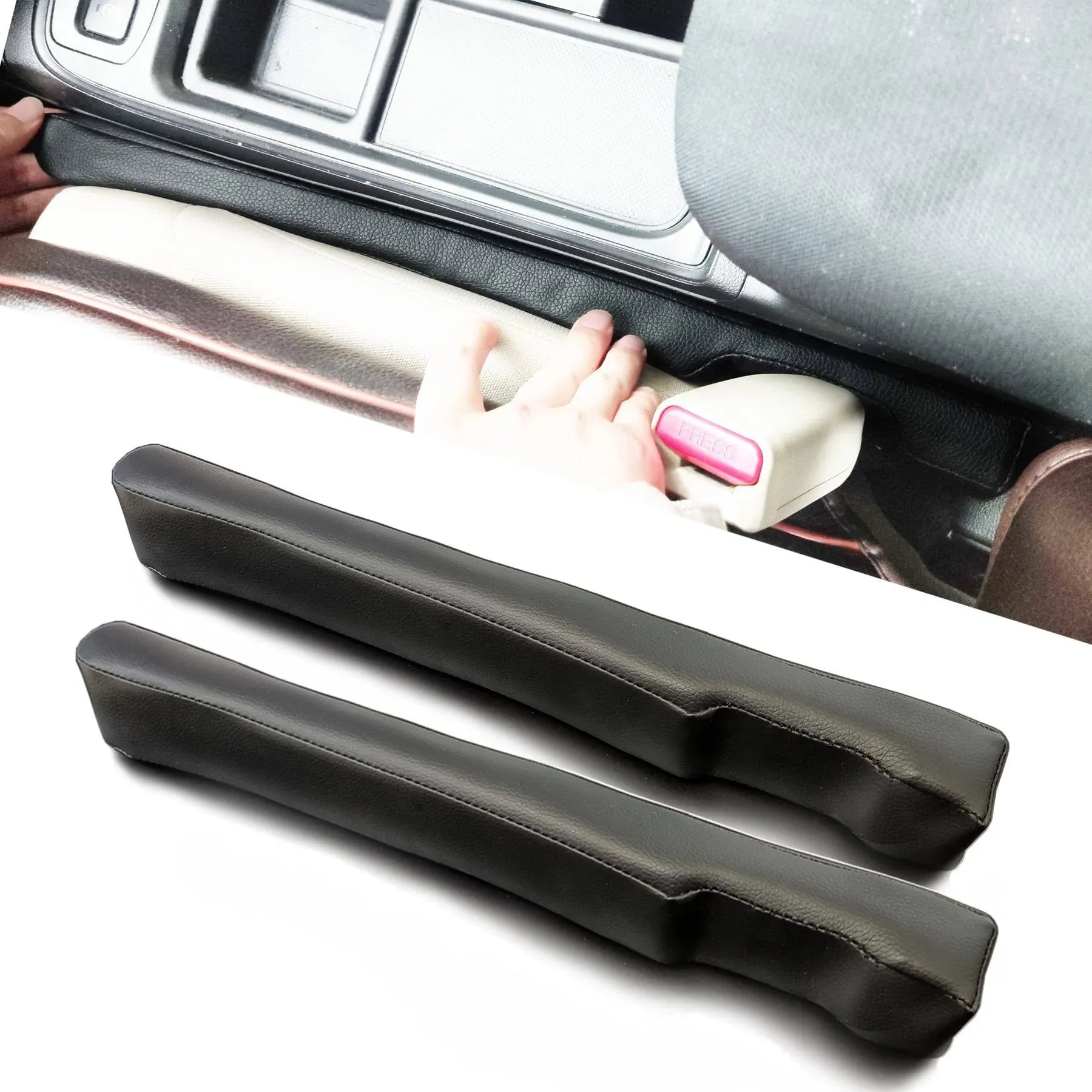 NLORNLAW Leather Seat Gap Filler Universal for Car SUV, Truck to Fill The Gap 2