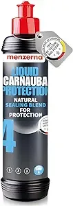 menzerna “Liquid Carnauba Protection” Car Carnauba Wax I Carnauba Wax for Deep Shine, wet look longlasting protection I Natural Paint Sealant for all Clear Car Coats I Protective Top Coat I 8 fl oz.