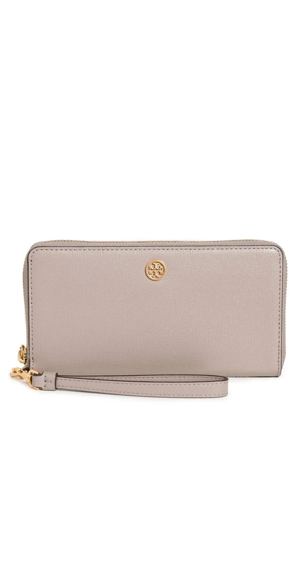 Tory Burch Robinson Zip Continental Wallet - Gray Heron