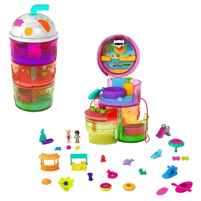 Polly Pocket Toy, Spin 'N Suprise, Waterpark, 4+ Years