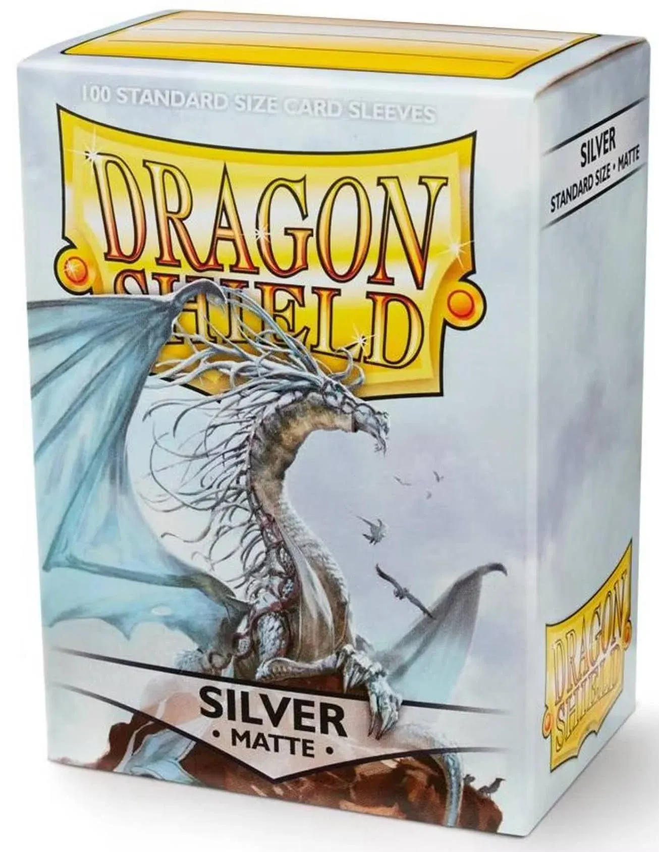 Dragon Shield: Matte Sleeves - Silver (100ct)