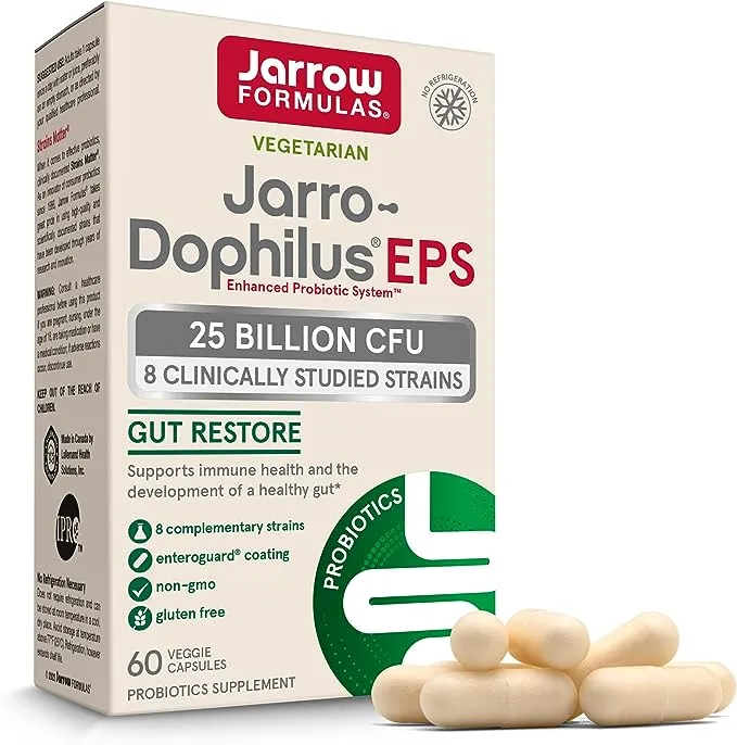 Jarrow Formulas, Jarro-Dophilus EPS, 25 Billion, 60 Enteroguard Veggie Caps