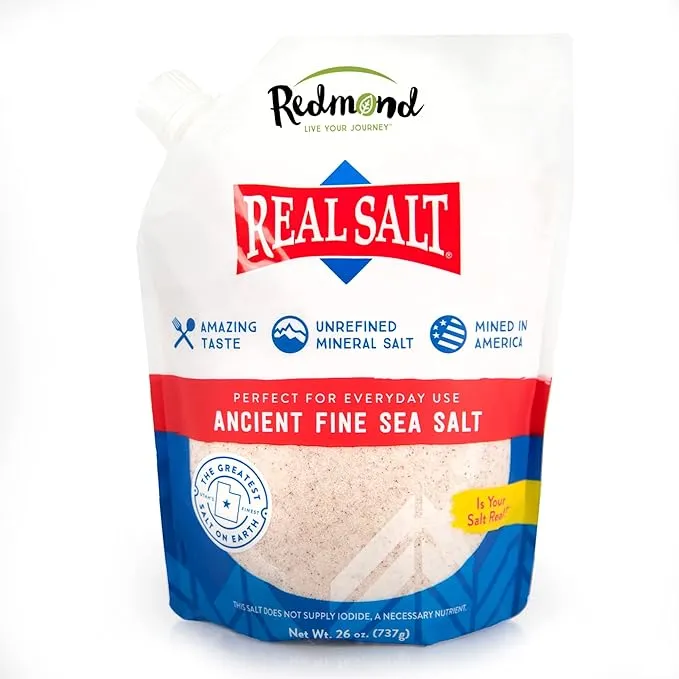 Redmond Real Salt Ancient Fine Sea Salt - 26 oz pouch