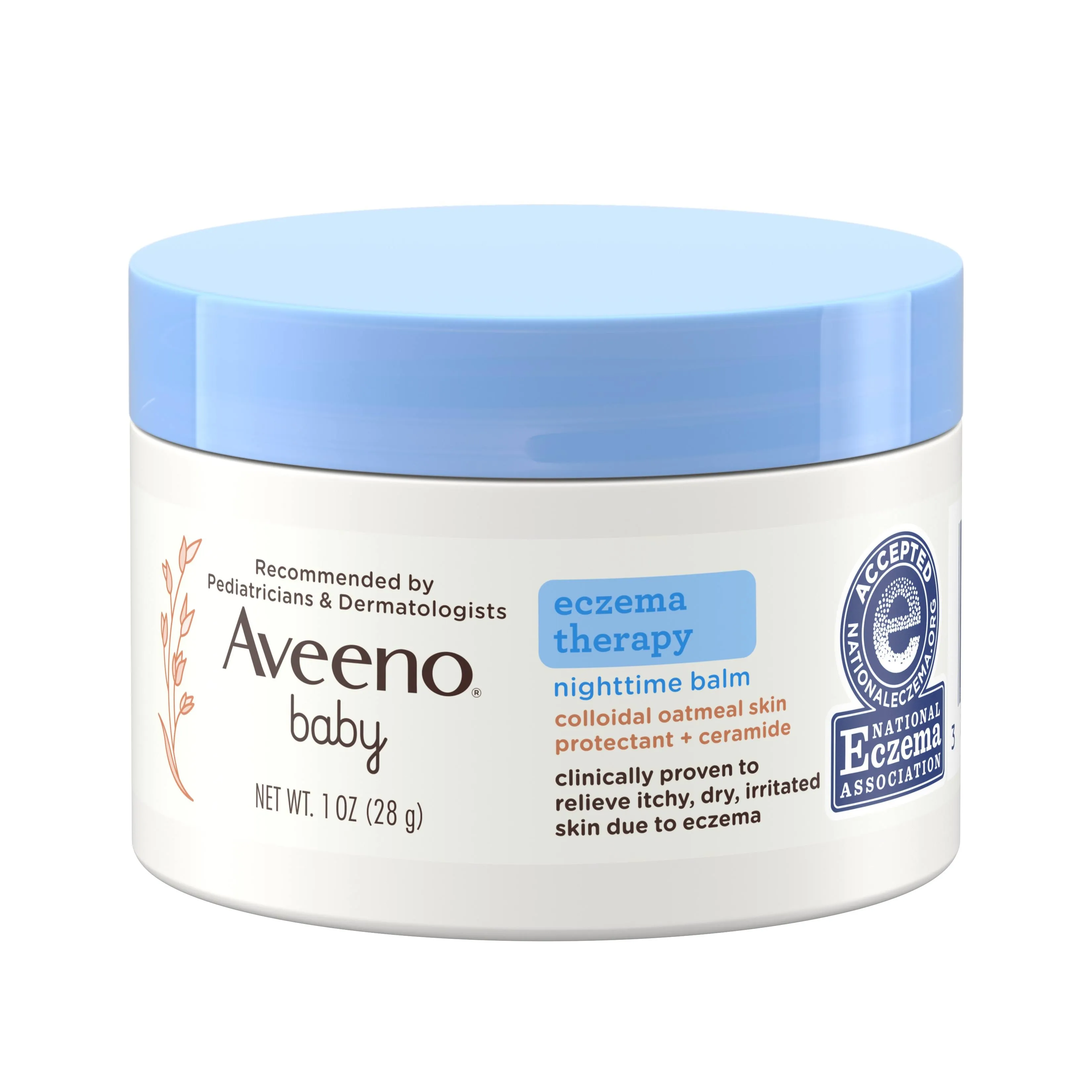 Aveeno Baby Eczema Therapy Nighttime Balm - 1 oz jar