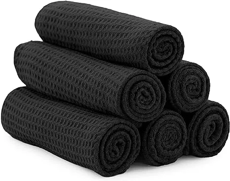 S&T INC. Microfiber Sweat Towel for Gym, Yoga Towel for Home Gym, Workout Towels for Gym Bag, 16 Inch x 27 Inch, 6 Pack