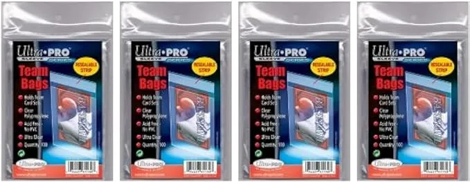 400 Ultra Pro Standard Team Bags 4 Packs of 100 New Team Set Lot Value Pack