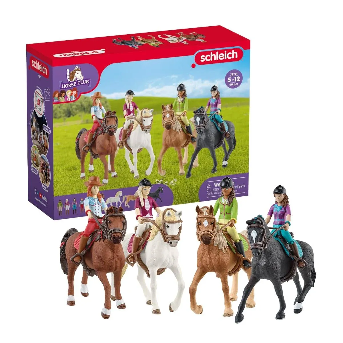 Horse Club Ride Out 40-Piece Playset Horse Gifts for Girls &amp; Boys Ages 5+ wit...