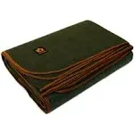 Arcturus Military Wool Blanket - 4.5 lbs, Warm, Thick, Washable, Large 64" x 88" - Great for Camping, Outdoors, Survival & Emergency Kits (Olive Green)