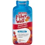 Vita-Fusion Fiber Well Sugar Free Gummies Supplement, Peach, Strawberry and BlackBerry Flavored Supplements,Peach,Strawberry (220 Count) 2 Pack