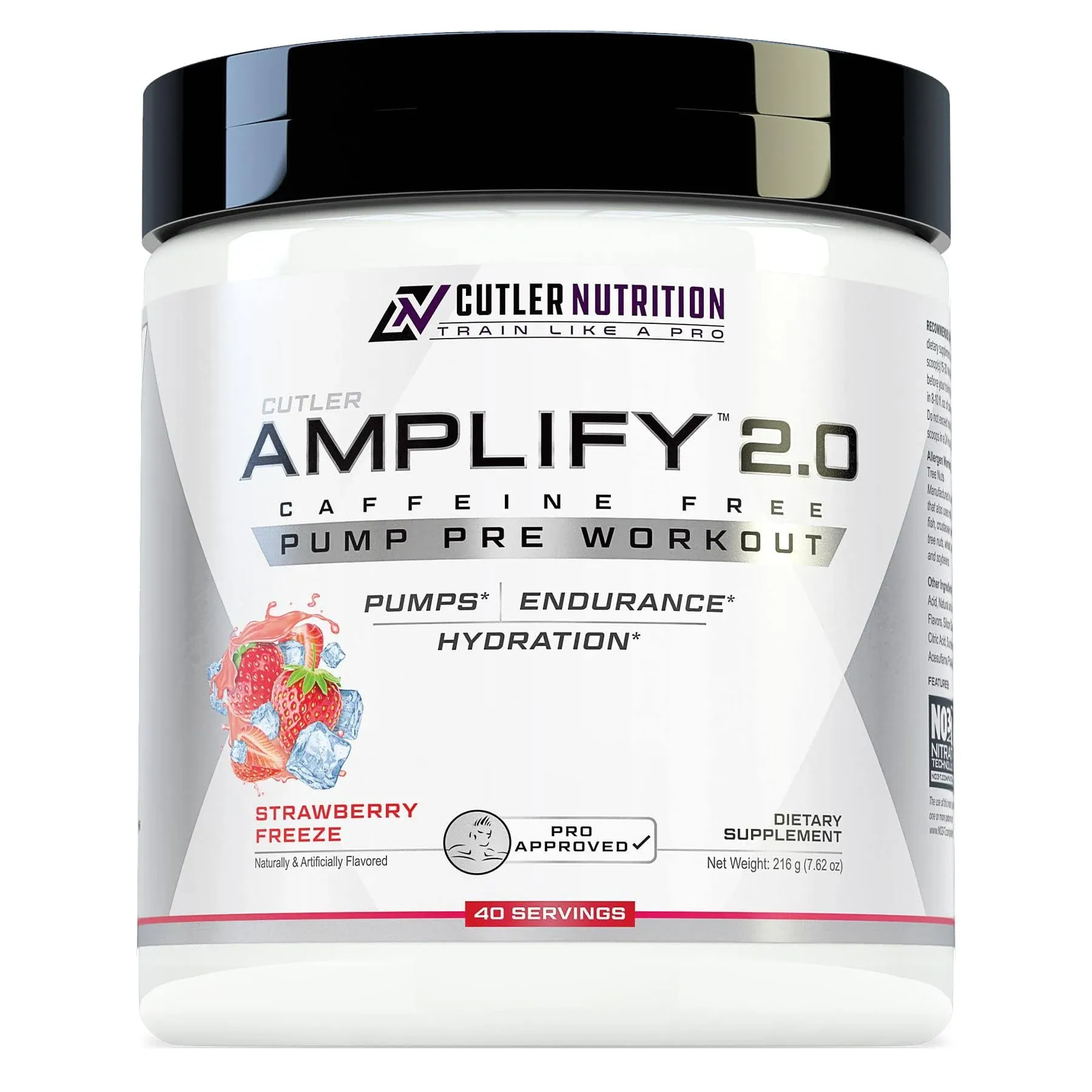 Cutler Nutrition Amplify 2.0 Non-Stim Pump Pre Workout