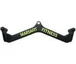 MARSAFIT Home Gym Fitness Rowing T-Bar V-Bar Pulley Cable Machine Attachments, Bicep Curl Tricep Back Strength Training Handle Grips LAT