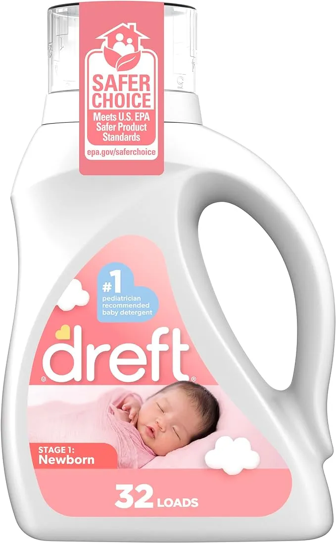 Dreft Newborn Baby Stage 1 Liquid Laundry Detergent