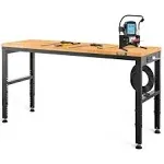 VEVOR 48 x 20 x 38.1 in. Workbench Adjustable Height