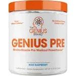 Genius Pre Nootropic Caffeine Free Pre Workout (Blue raspberry) - The Genius Brand